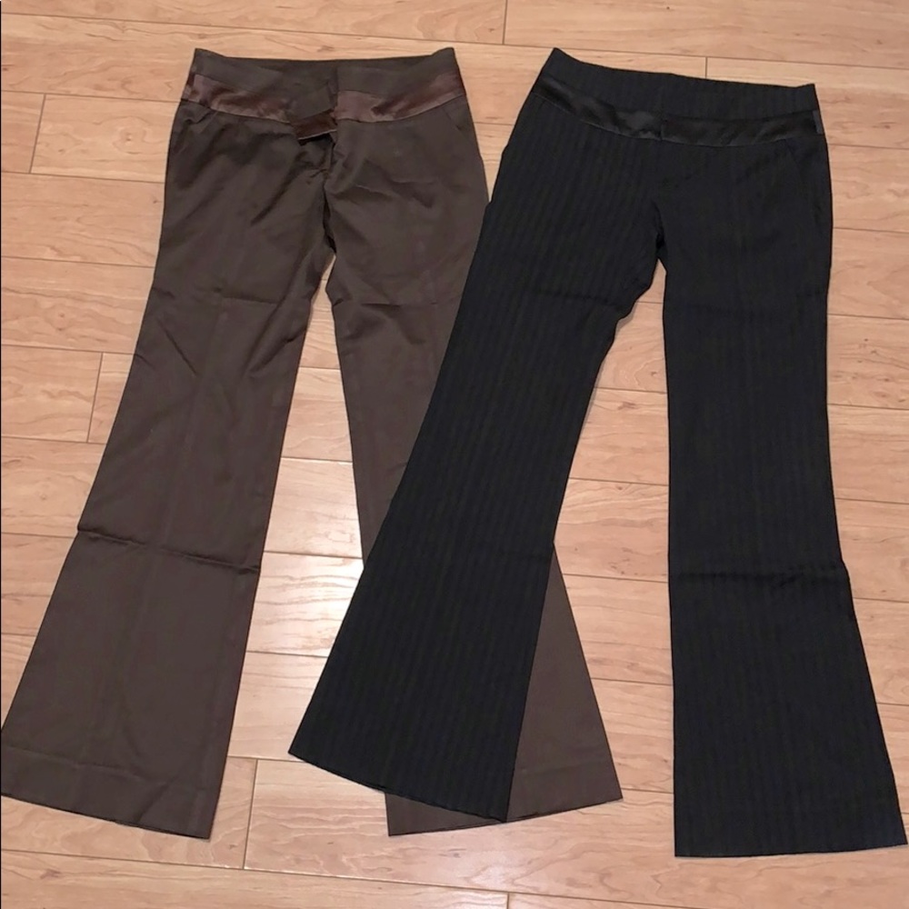 2 Pairs of Bebe Dress Pants Liv Fit Sz 4